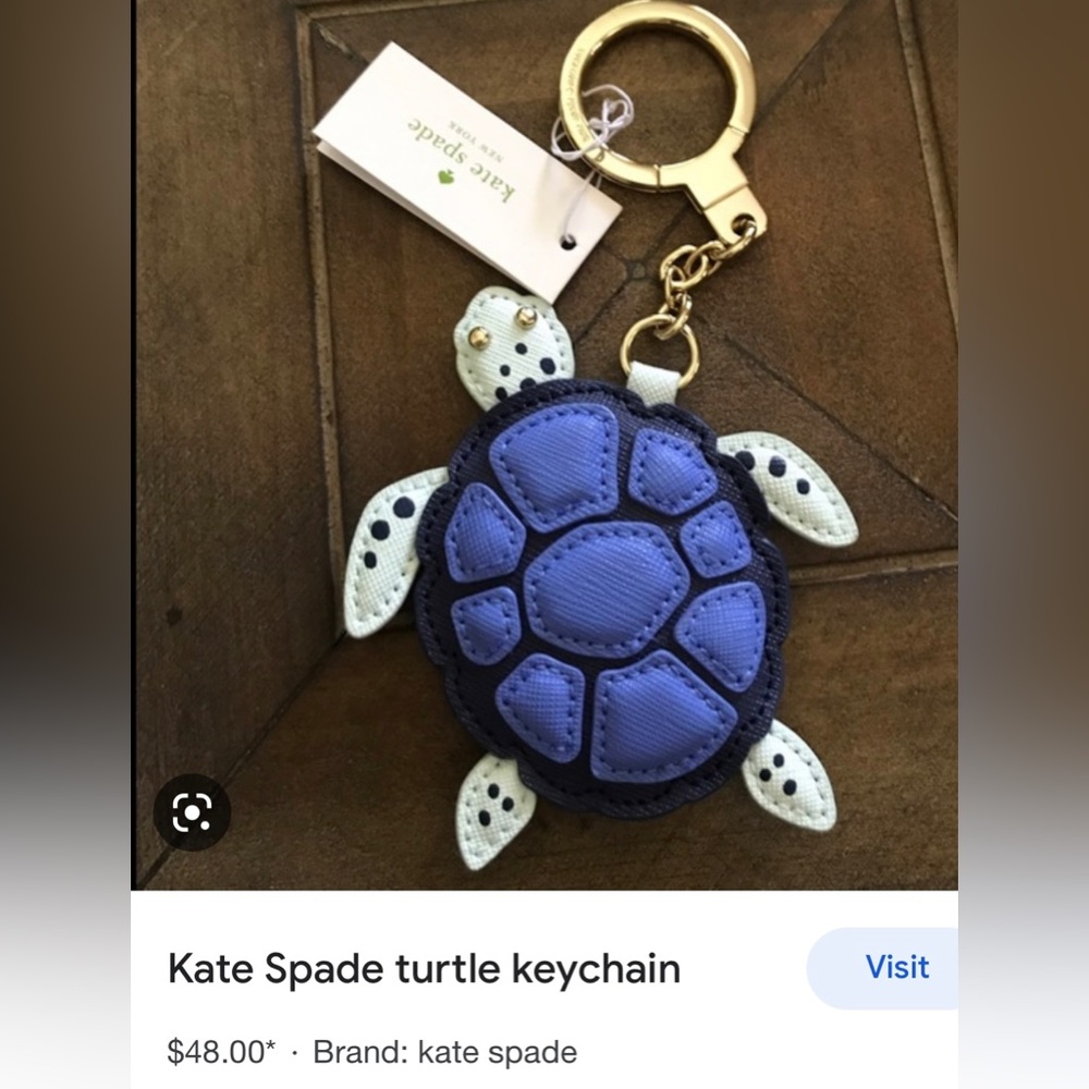 Kate spade New York turtle keychain !!!
